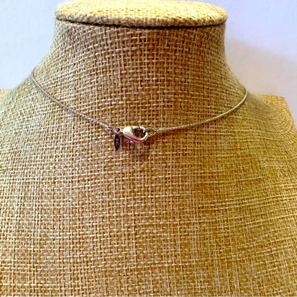 Avon Necklace Lariat style silver tone with clear rhinestones - Picture 10 of 11